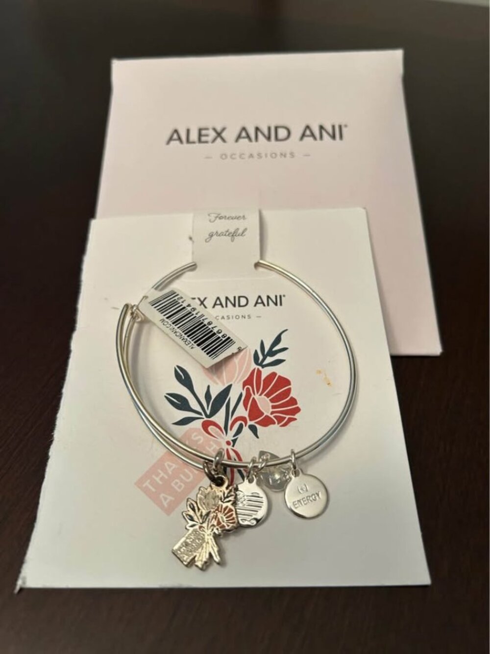 Alex and Ani "Thanks A Bunch" Charm Bangle